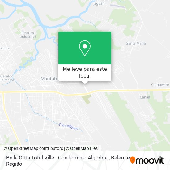 Bella Città Total Ville - Condomínio Algodoal mapa
