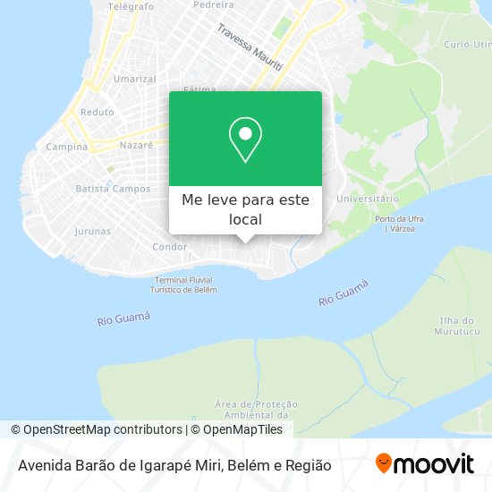Avenida Barão de Igarapé Miri mapa