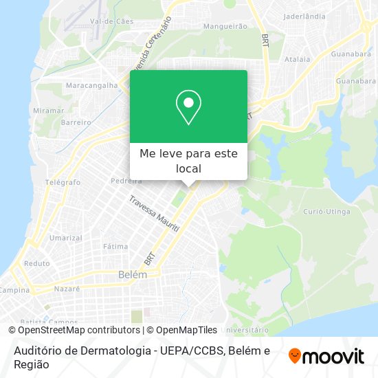 Auditório de Dermatologia - UEPA / CCBS mapa