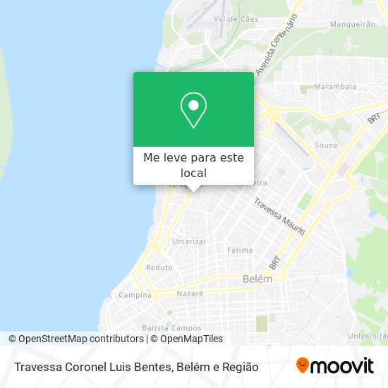 Travessa Coronel Luis Bentes mapa