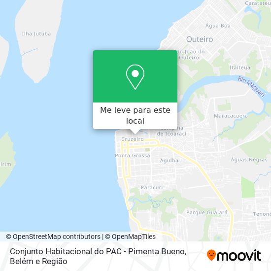 Conjunto Habitacional do PAC - Pimenta Bueno mapa