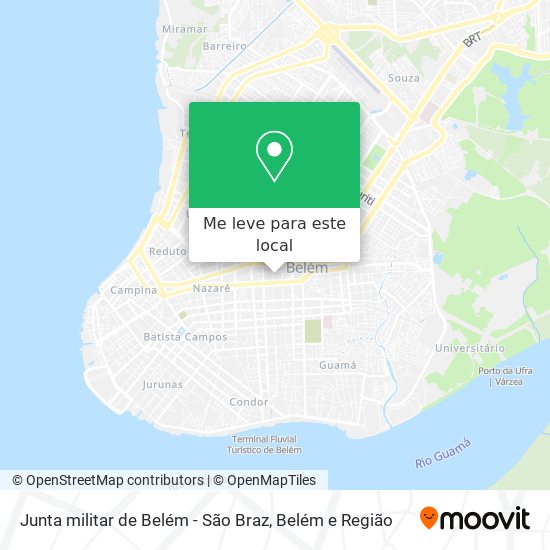 Junta militar de Belém - São Braz mapa