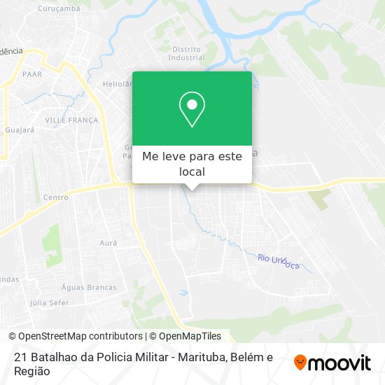 21 Batalhao da Policia Militar - Marituba mapa