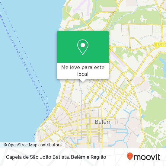 Capela de São João Batista mapa