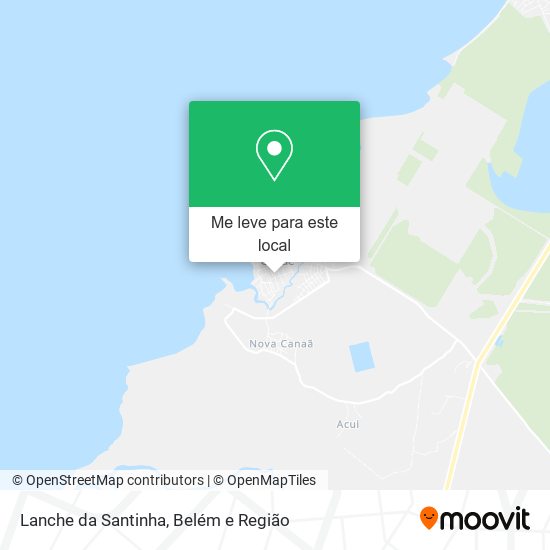 Lanche da Santinha mapa