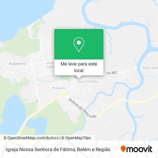 Igreja Nossa Senhora de Fátima mapa
