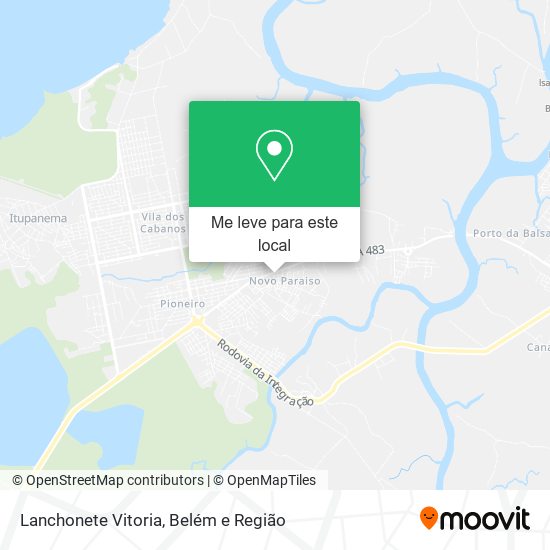 Lanchonete Vitoria mapa