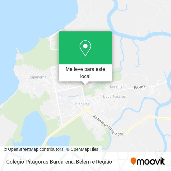 Colégio Pitágoras Barcarena mapa
