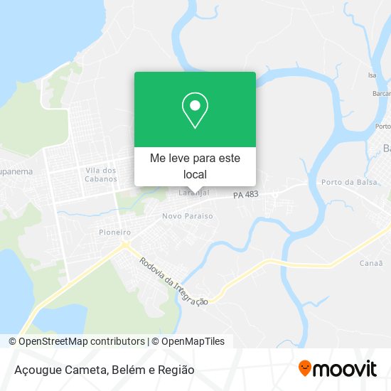 Açougue Cameta mapa