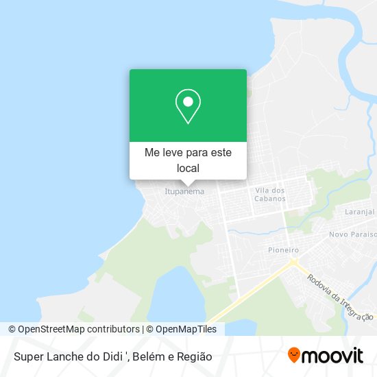 Super Lanche do Didi ' mapa