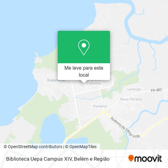 Biblioteca Uepa Campus XIV mapa