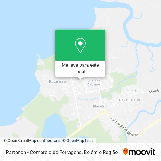 Partenon - Comércio de Ferragens mapa
