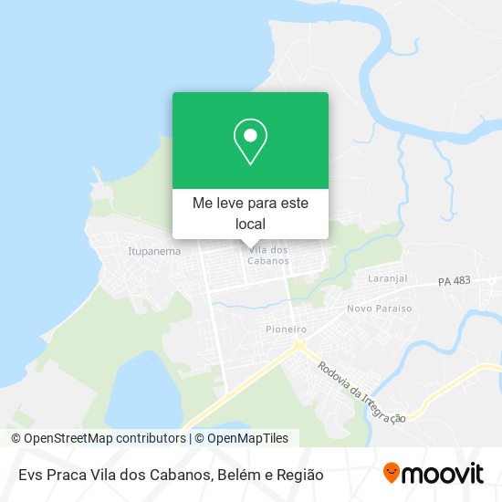 Evs Praca Vila dos Cabanos mapa