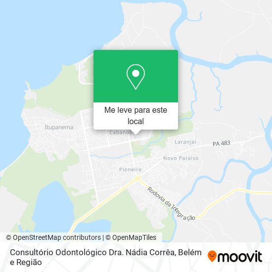 Consultório Odontológico Dra. Nádia Corrêa mapa