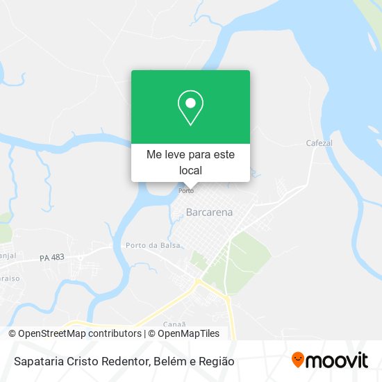 Sapataria Cristo Redentor mapa