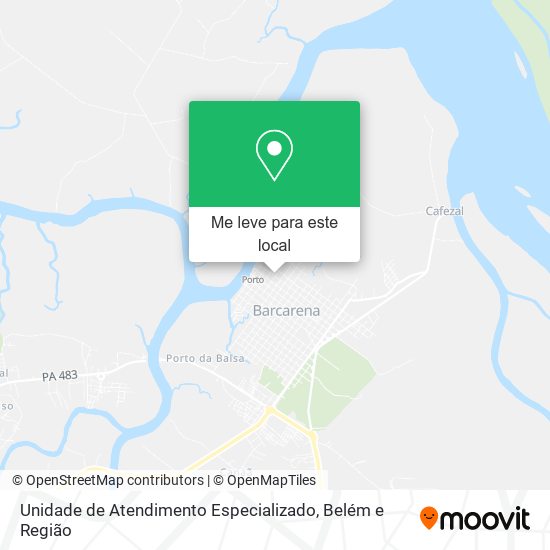 Unidade de Atendimento Especializado mapa