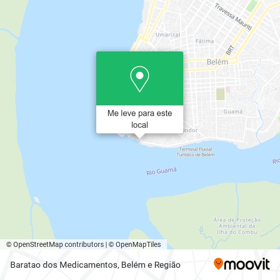 Baratao dos Medicamentos mapa