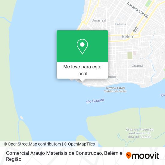 Comercial Araujo Materiais de Construcao mapa