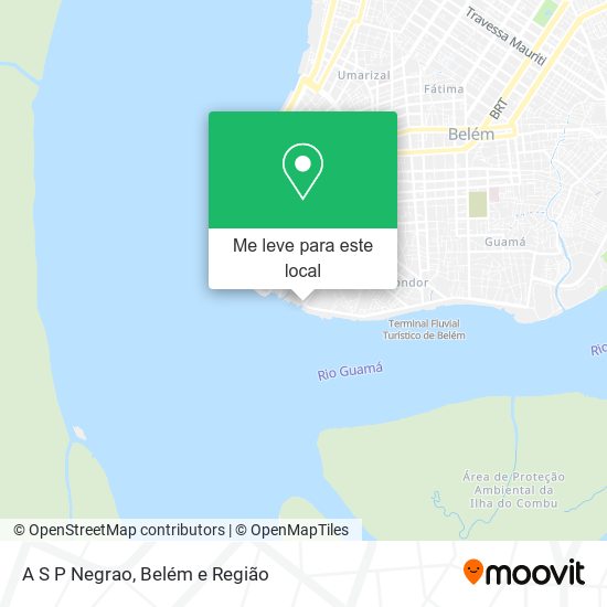 A S P Negrao mapa