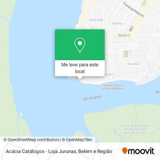 Acácia Catálogos - Loja Jurunas mapa