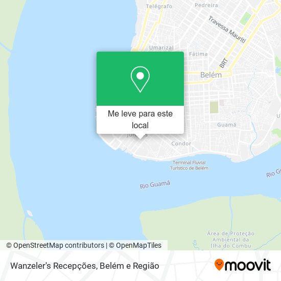 Wanzeler's Recepções mapa