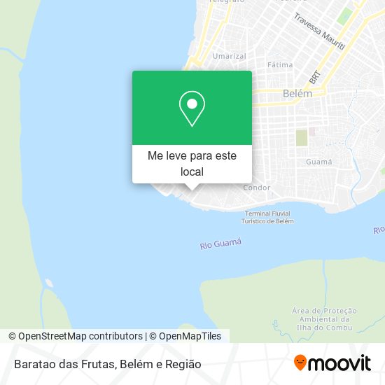 Baratao das Frutas mapa