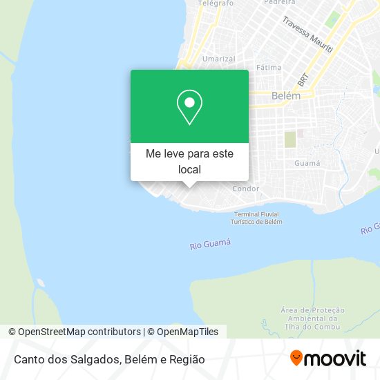 Canto dos Salgados mapa