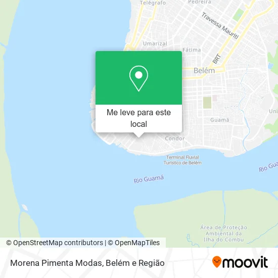 Morena Pimenta Modas mapa