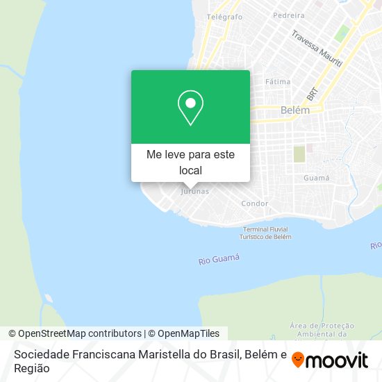 Sociedade Franciscana Maristella do Brasil mapa