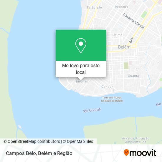 Campos Belo mapa