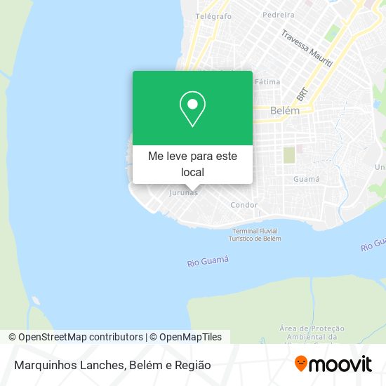 Marquinhos Lanches mapa
