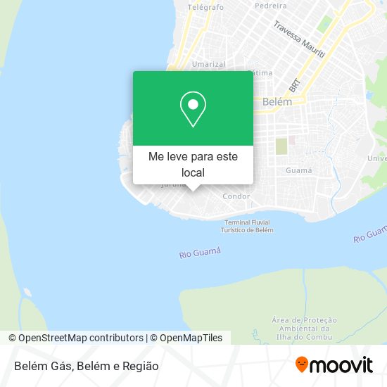 Belém Gás mapa