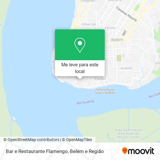 Bar e Restaurante Flamengo mapa
