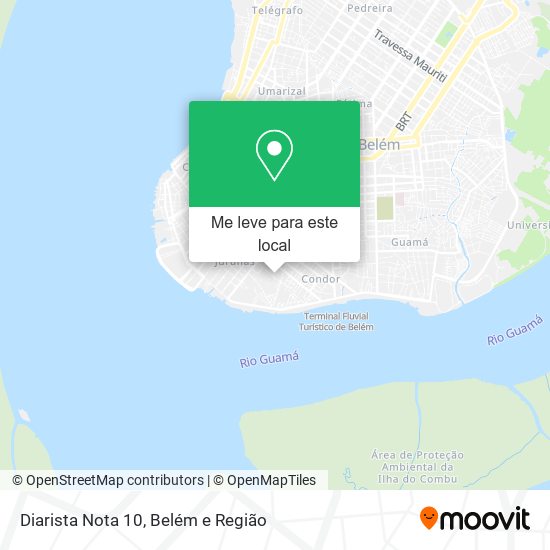 Diarista Nota 10 mapa