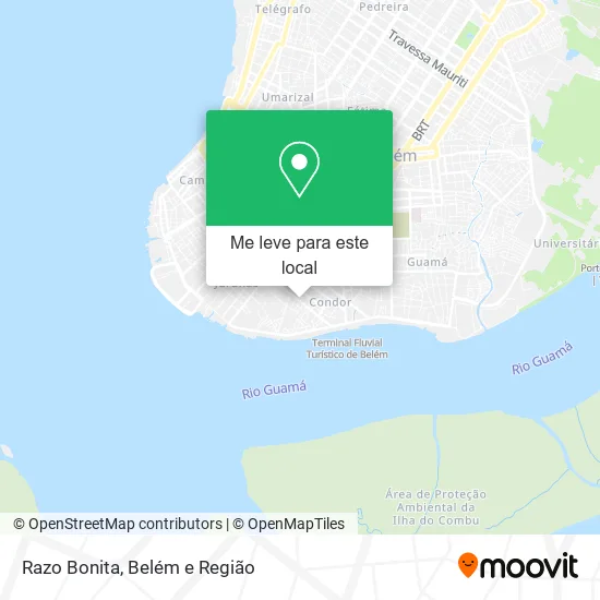 Razo Bonita mapa