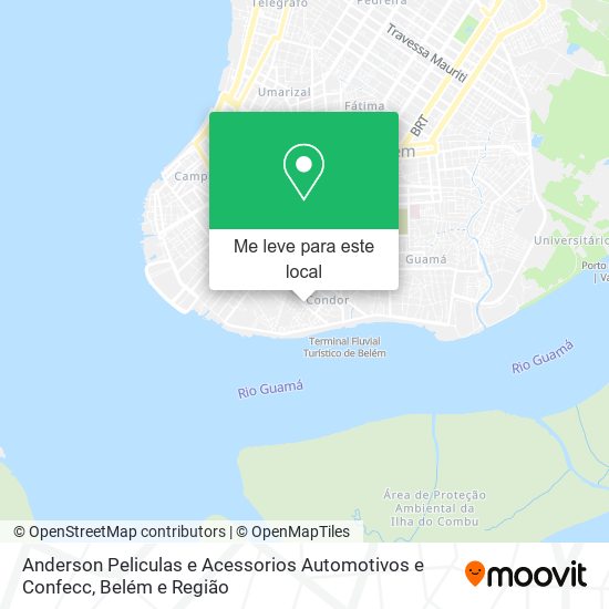 Anderson Peliculas e Acessorios Automotivos e Confecc mapa