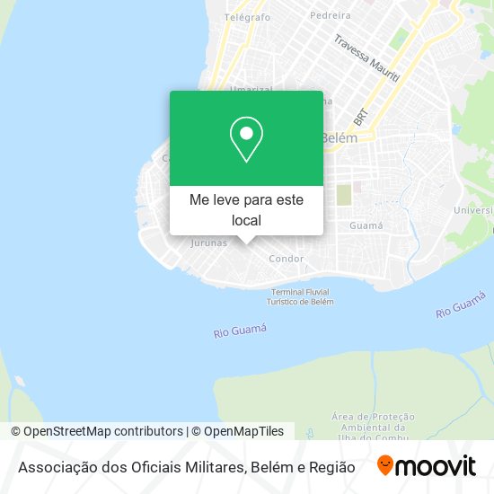 Associação dos Oficiais Militares mapa