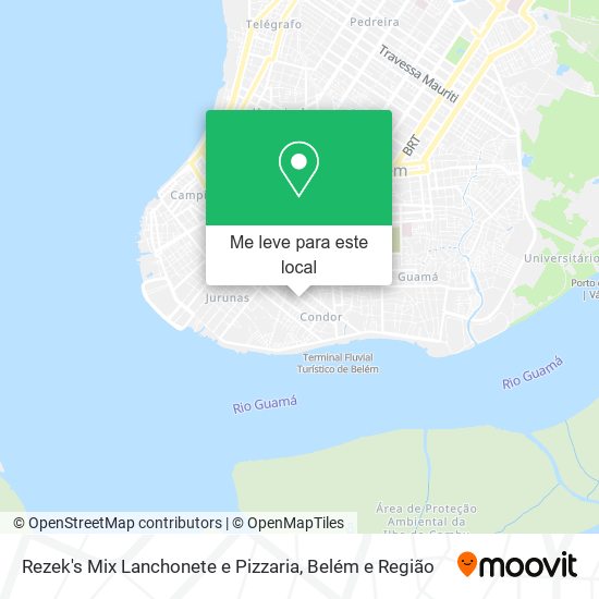 Rezek's Mix Lanchonete e Pizzaria mapa