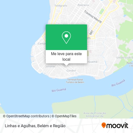 Linhas e Agulhas mapa