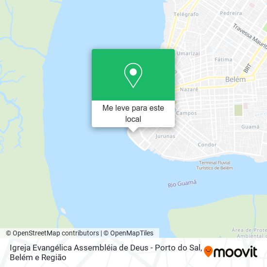 Igreja Evangélica Assembléia de Deus - Porto do Sal mapa