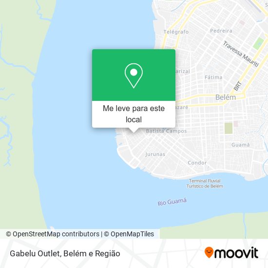 Gabelu Outlet mapa