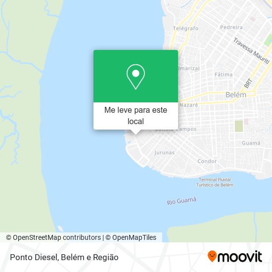 Ponto Diesel mapa