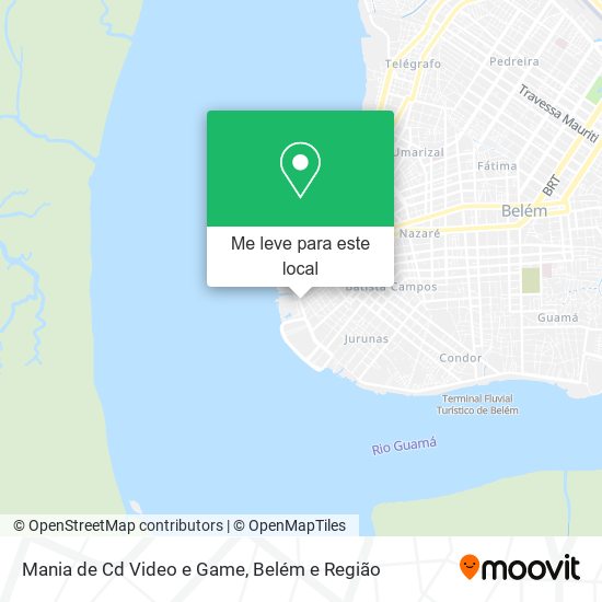 Mania de Cd Video e Game mapa