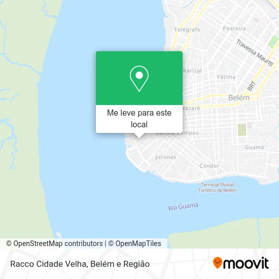 Racco Cidade Velha mapa