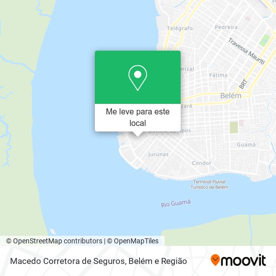Macedo Corretora de Seguros mapa