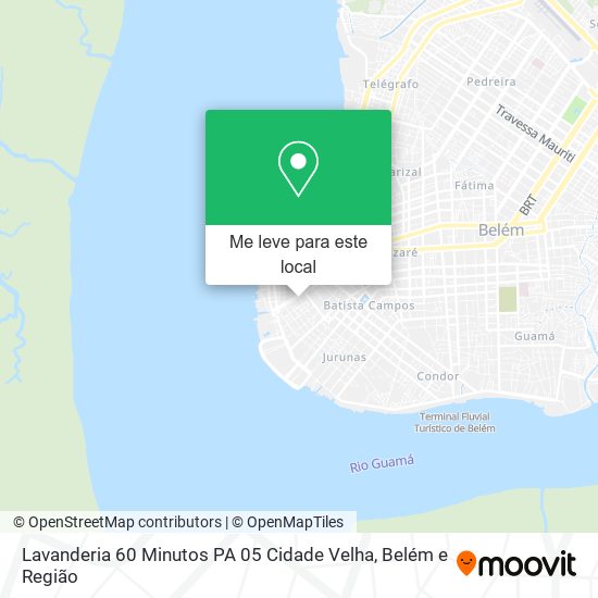 Lavanderia 60 Minutos PA 05 Cidade Velha mapa