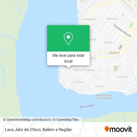 Lava Jato do Chico mapa