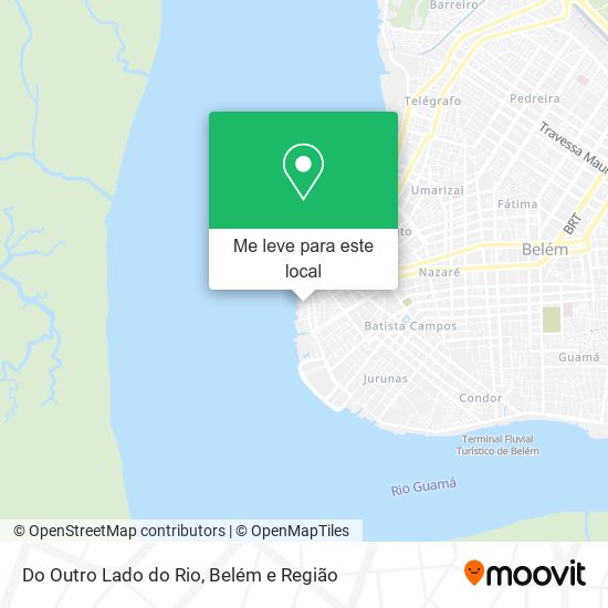 Do Outro Lado do Rio mapa