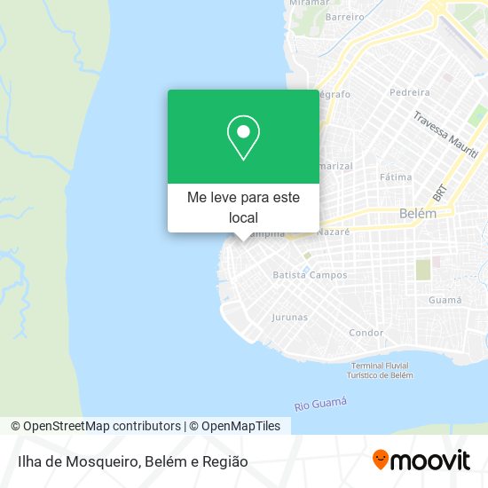 Ilha de Mosqueiro mapa