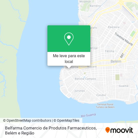 Belfarma Comercio de Produtos Farmaceuticos mapa